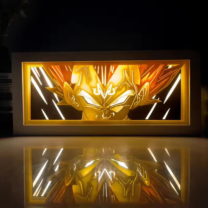 3D- Anime Lichtbox ( Papier Carving ) Dekor Nachtlampe / Tischlampe.