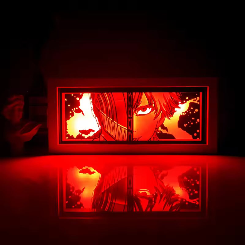 3D- Anime Lichtbox ( Papier Carving ) Dekor Nachtlampe / Tischlampe.