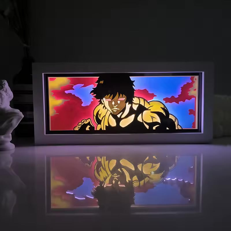 3D- Anime Lichtbox ( Papier Carving ) Dekor Nachtlampe / Tischlampe.