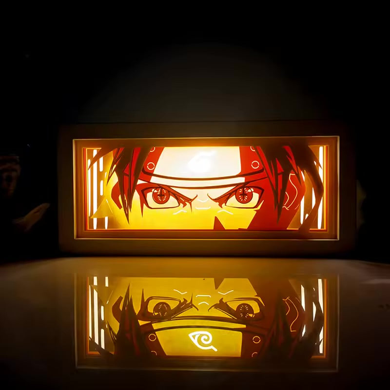 3D- Anime Lichtbox ( Papier Carving ) Dekor Nachtlampe / Tischlampe.